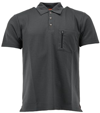 TOM COLLINS Herren Poloshirt Kurzarm Outdoorshirt mit Liegekragen Sefos, Größe:XXXL, Farbe:anthrazit