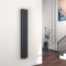 EMKE Radiateur 160x24cm,Radiateur design vertical à tube ovale, Anthracite, double couche, radiateur eau chaude