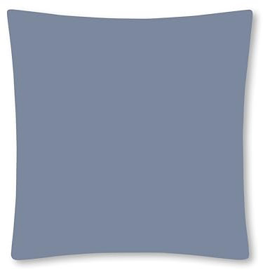 VelvetHome Deluxe Kissenbezug 80x80 cm 1teilig Made in EU Hohe Qualität Kopfkissenbezug mit Reißverschluss 100% Baumwolle Kissenhülle 80x80 Denim Blau