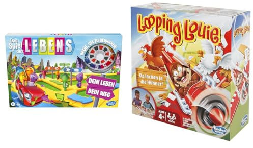 Hasbro Das Spiel des Lebens & Hasbro 15692398 Looping Louie Kinderspiel