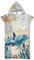 Rowjoy Strandtuch Poncho, Ozean Tier Drucken Surf Poncho, Blau Unterwasser Welt Strandtuch mit Kapuze, Handtuch Poncho Schnell Trocknender Badeponcho für Erwachsene (Whale2-75x110cm)