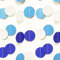 52Ft Hängenden Papier Girlande Blau Weiß,Rund Punkte Papier Deko for Party(4M x 4)