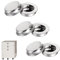RXKFIGX 6 PCS Recessed Round Handles Embedded Handle Recessed Invisible Sliding Door Pull Handles Round Flush Sliding Pull for Furniture Cupboard Wardrobe Cabinet Door Home Decoration