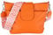 MIRROSI® Umhängetasche Damen, Echtleder, Made in Italy, BOHO Style30x24,50x9cm (BXHXT) viel Stauraum, Handtasche, Brusttasche, Crossbody Bag (1 Tasche & 2 Gurte) (Orange (BOHO))