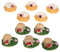 Parliky 10St Schmetterlings-Stumpf-Ornament gartenfigur gartendeko Figuren gartenaccessoires Mikro-Landschaftsbau-Ornament Minizweige basteln Simulationszweige Baumstumpfmodelle Harz