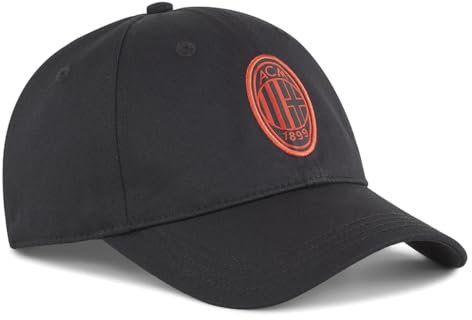 Puma - Unisex ACM Ess Cap, Farbe: Schwarz/Rot, Größe: O/S, Schwarz/Rot für alle Zeiten, Einheitsgröße