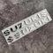 Auto Emblem für Suzuki Celerio 2014-2023, Metall-Buchstaben Logo Aufkleber Schriftzug Abzeichen Metalldekoration Zubehör,A-Silver