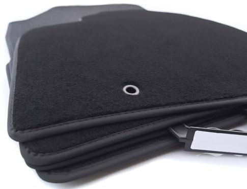 Fußmatten für Mitsubishi L200 Club Cab (2006-2015) Matten Velours Automatten in Original Qualität 4-teilig Schwarz Premium