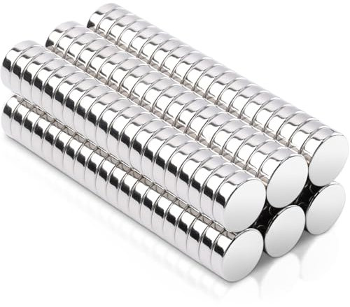 120 Stück Mini Magnete Stark 10x3mm, Neodym Magnete Extra Stark Magneten Klein Rund Kleine Magneten Mini Magnet für Magnettafel, Kühlschrank, Whiteboard, Fotos, Pinnwand, Büro