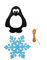 Schneeflocken-banner 1 Set Papier Weihnachtsgirlande Für Decke Und