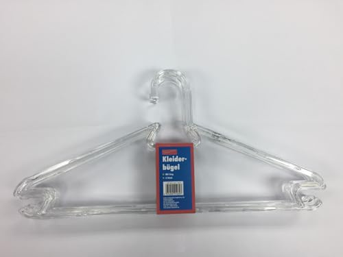 TrendLine Kleiderbügel mit Steg Kunststoff transparent 5 Stück