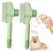 CHUNLIGOUJI Selbstreinigender Flohkamm für Haustiere, selbstreinigender Katzenkamm, Haarbürste, Flohkamm, Kamm zur Entfernung von Tierhaaren, Flohkamm, Fellpflegebürste (green2pcs)