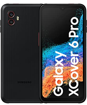 Samsung Galaxy XCover6 Pro Smartphone Android Resistente al Agua, Pantalla de 6,6, 6 GB de RAM y 128 GB de Memoria Interna Ampliable, batería 4050 mAh, Negro,versión Italiana (Reacondicionado)