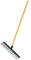 Gralara Garden Leaf Rake Lawn Râteau Poignée en bois Râteau de pour desserrer les coupures de terre de, 14 Dents 48x12x10cm