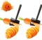 2Pcs Cucumber Slicer and Carrot Peeler Stainless Steel Spiral Tool for Vegetables, Fruits, Garnishes – Sharp Kitchen Gadgets for Salads & Decor