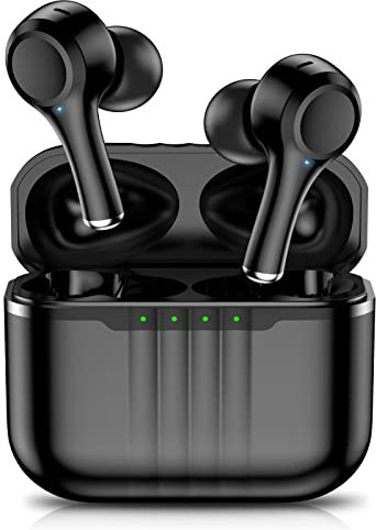 Bluetooth Kopfhörer, Kopfhörer Kabellos Bluetooth Sport In Ear Kopfhörer mit Mic, 2025 Neue Kopfhörer ENC Lärmreduzierung Wireless Earbuds mit IP7 Wasserdicht, 50H Deep Bass In-Ear Ohrhörer (Schwarz)