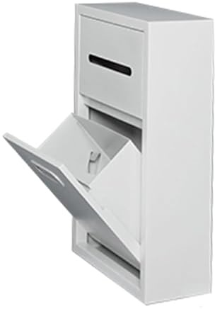 Badezimmer-Duschwände aus Edelstahl, keine Fliesen erforderlich, wasserdicht, vertikal, für Zuhause, Hotel, Aufbewahrung (Weiß, 20 x 50 x 14 cm)