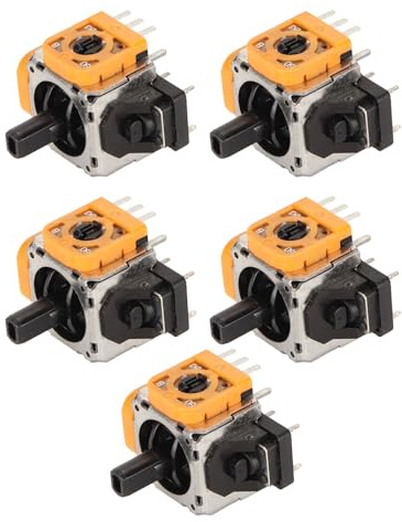 CFTGIW 5 Piezas de Joysticks Analógicos 3D para Controlador El Kit de Reparación de Piezas de Repuesto de Joystick Analógico 3D está Diseñado Especialmente para Controlar El para para Controlador
