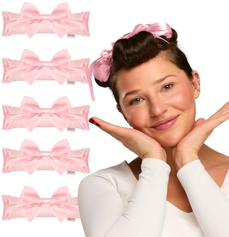 Glov Coolcurl Lockenwickler Set 4 Stück-hitzefrei Flexibel Schaumstoff Satin für Alle Haartypen Wellen und Dramatische Locken Ohne Schaden Einfaches Styling