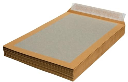 Papprückwandtaschen B4 ohne Fenster braun Versandtaschen (1000)