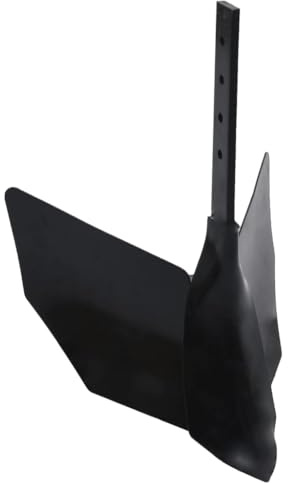 Plough Accessories Metal Black for Motor Hoe with 4 Height Adjustments 41 x 37 x 47 cm, Ideal for Plowing, Loosening, Weeding and Digging in the Garden, Vegetable Bed, Allotment Garden and Greenhouse