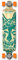 Yocaher Drop Down Complete Longboard 104.8 cm x 25.4 cm Maple Wood w/Premium Black Grip Tape Build for Cruiser Commuting, Carving, Cruising and Downhill Riding - Spirit Wolf