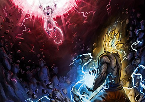 Poster DBZ Sangoku VS Freezer Dragon Ball Anime Manga Wall Art