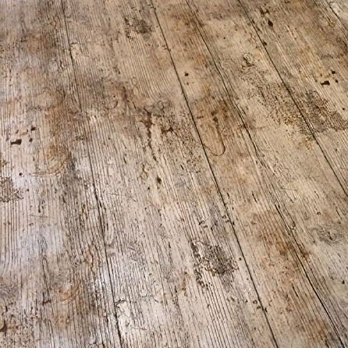 QPC Direct Wooden Plank Rustic Wood Effect Print PVC Oilcloth Table Cover Vinyl Tablecloth (140 x 100cm)