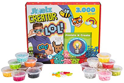 Fat Brain Toys Puzzelki Pixelki Jixelz Mega Zestaw Kreatora [KLOCKI]