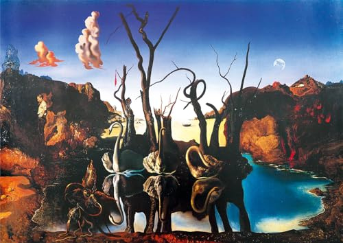 Bluebird Puzzle - Swans Reflecting Elephants, Salvador Dali - 1000 Teile - 60105