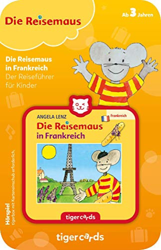 tigermedia tigercard Die Reisemaus in Frankreich Urlaub Französisch Kinderbildung Mehrsprachig Geschichte tigerbox Hörbox Hörspiel Hörbuch Lieder, Gelb und Rot