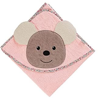 Sterntaler Motiv-Kapuzenbadetuch Maus Mabel, Alter: ab 0 Monate, 80 x 80 cm, Zartrosa