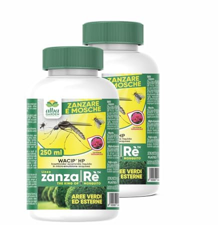 Albagarden - Zanzarè Insetticida Antizanzare Giardino Concentrato Per Esterno E Interno - Per Disinfestazione Contro Zanzare Cimici Mosche Insetti Volanti E Striscianti (500 ml)