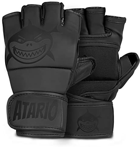 𝐀𝐓𝐀𝐑𝐈𝐎® MMA Handschuhe mit extra Langer Bandage – MMA Sparring Handschuhe Kampfsport – MMA Handschuhe Sparring MMA, Kickboxen & Muay Thai – Boxhandschuhe Damen und Herren (XL)
