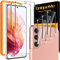 UniqueMe 5 Stück Schutzfolie für Samsung Galaxy S21 5G, Schutzglas mit Positionierhilfe 2 Stück Panzer Schutz Glas und 3 Stück Kameraschutz, 9H Härte, HD Displayschutz, Blasenfrei, Kratzfestigkeit