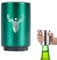 Décapsuleur magnétique, ouvre-bouteille de bière automatique pour homme, outil de décapsuleur de bière, gadgets de cuisine, cadeaux uniques pour homme (fleur verte)