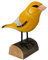 your castle Dekovogel Holzvogel Grünfink Stieglitz handgearbeitet aus Lindenholz in Geschenkbox 11 x 10 cm