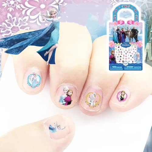 Nagelsticker,Selbstklebend Nagelaufkleber 6 Blatt Cartoon Prinzessin Nail Art Abziehbilder DIY Nail Art Dekoration für Frauen Mädchen Kinder
