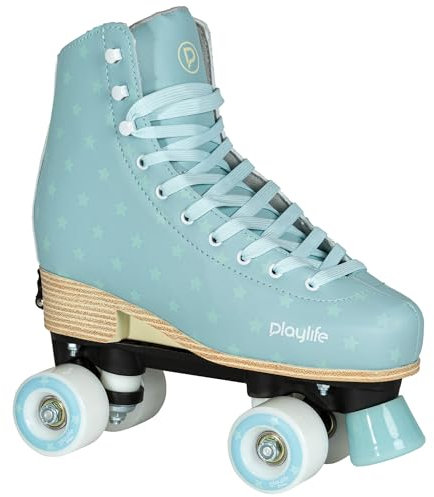 Playlife Roller Skates Classic Blue Sky, größenverstellbar, Blau für Kinder, 54mm/80A Rollen, ABEC 5 Kugellager, Art. nr.: 880328
