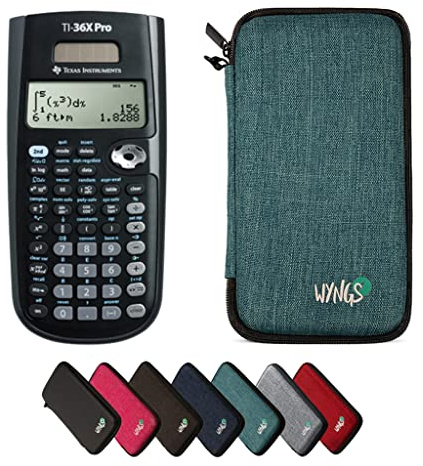 TI-36X Pro MultiView inkl. WYNGS Schutztasche Türkis - Wissenschaftlicher Taschenrechner - Basic Set