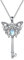 VENACOLY Schmetterling Halskette Mondstein 925 Sterling Silber Schlüssel Anhänger Schmuck Geburtstag Geschenke für Frauen