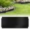 Izrielar Rasenkante Metall Beeteinfassung 20m - 20 stück Mähkante, Verzinkt Gartenzaun Beetumrandung Länge pro Streifen Länge 10m - Höhe 15cm, Schwarz