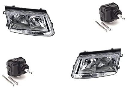 Johns, Scheinwerfer passend für VW Passat 3B 96-00 Satz FF H7 H4 Lin. Re. m. Stellmotor