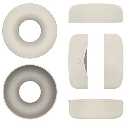 2PCS Headphones Ear Pads Cushion Foam Cover Replacement Compatible for Sony WH-CH520, Headsets Soft Silicone Earpads Protective Ear Cups Cushions Dust Covers (white)