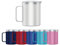 Mi Ko Mi Ka Taza Termo Café y Te para Llevar 400ml - Taza Térmica de Acero Inoxidable con Asa y Tapa (Blanco)