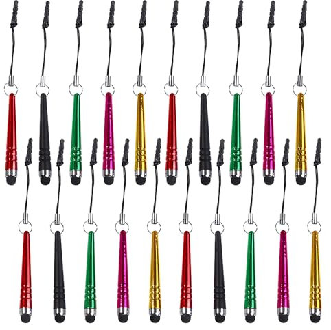 YSDYY 20 Pièces Mini Stylets, Stylos Pour Tablette, Stylets Pour Téléphone, Adaptés Au Dessin, Aux Jeux, à L'école, Au Travail