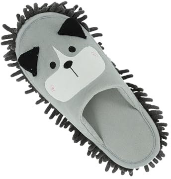 Sharplace Mop Slippers Reusable Floor Cleaning Tool for Office Dust & Dirt, 42 to 44 size