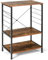 GiantexUK 3-Tier Kitchen Baker’s Rack, Freestanding Microwave Oven Stand with 10 Metal Hooks & Adjustable Foot Pads, Industrial Metal Frame Storage Cart Shelf for Dining Room Office