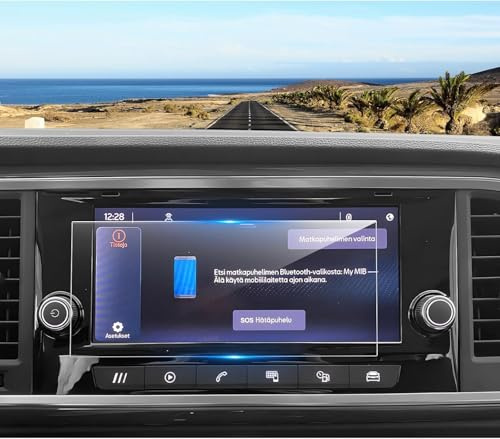 Coleya Navigation Displayschutzfolie Kompatibel mit Seat Ateca Arona Ibiza Cupra Ateca Leon MK4 2021 2022 2023 2024, Gehärtetes Glas Schutzfolie, 9H Anti-Kratzer GPS Displayschutzfolie (8,25 Zoll)