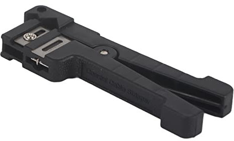 Pelacables Coaxial, Pelacables Pequeño, Flexible, Seguro, de Profundidad Ajustable, con Ranura de Repuesto para Cable Plano